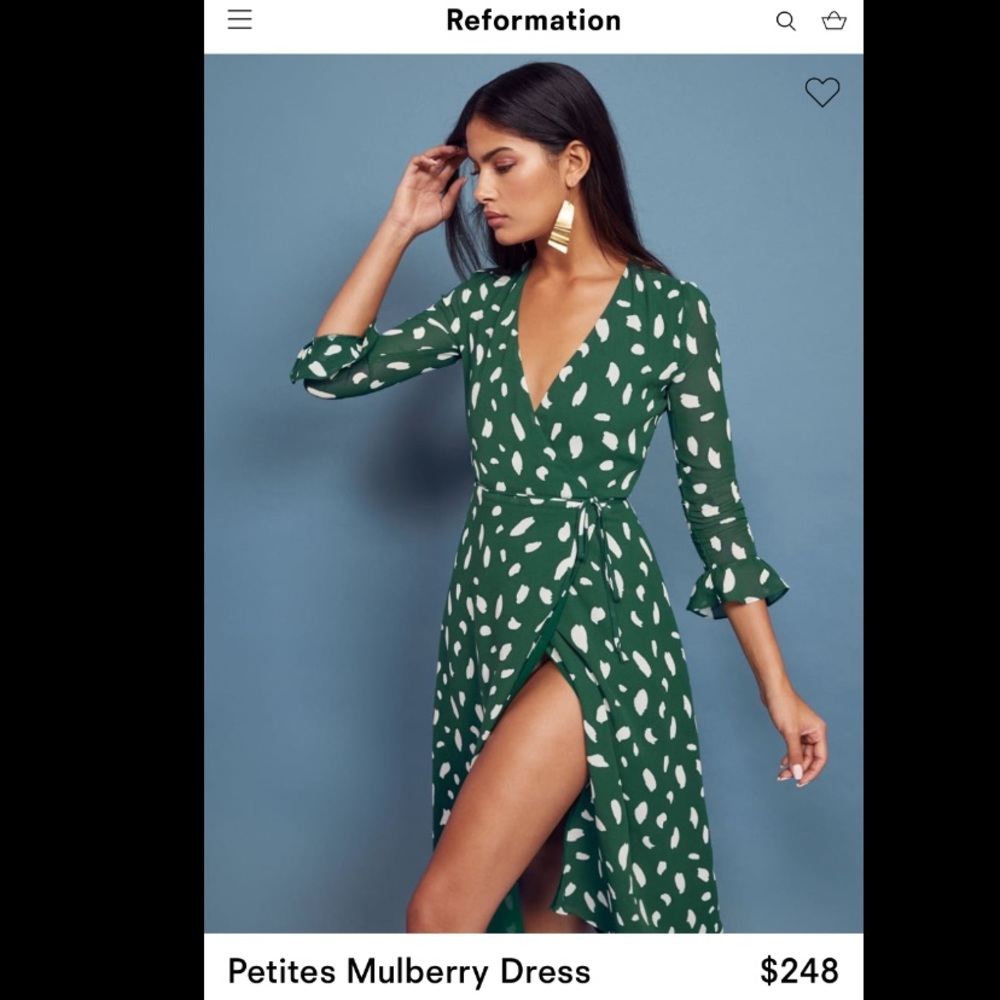 Reformation Petites Mulberry Dress.NEVER WORN